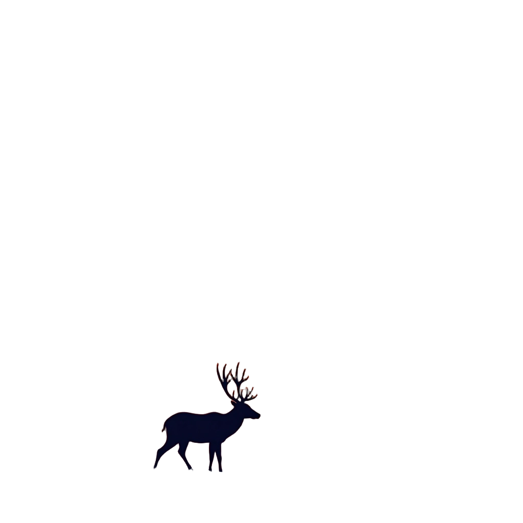 Majestic Deer Silhouette